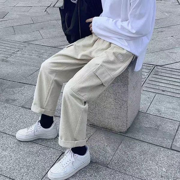 men's pants vintage men corduroy pocket baggy cargo 2021 joggers mens japanese streetwear wide leg male korean trousers, Black
men's pants vintage men corduroy pocket baggy cargo 2021 joggers mens japanese streetwear wide leg male korean trousers, Black