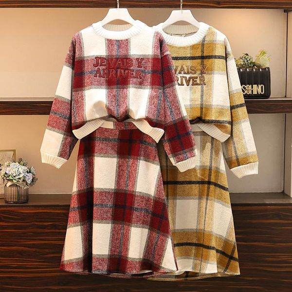two piece dress 2021 fall winter contrast rainbow rhombic knit sweater + tweed skirts womens elegant two-piece set female l-4xl, White
two piece dress 2021 fall winter contrast rainbow rhombic knit sweater + tweed skirts womens elegant two-piece set female l-4xl, White