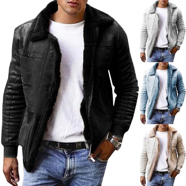 men's jackets for men fashion turn down collar fur coats thick zip up long sleeve winter warm coat outdoor outerwear, Black;brown
men's jackets for men fashion turn down collar fur coats thick zip up long sleeve winter warm coat outdoor outerwear, Black;brown