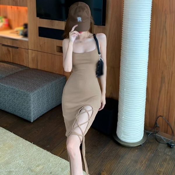 casual dresses summer women bodycon long dress slim split bandage sleeveless elegant party sling club clothes, Black;gray
casual dresses summer women bodycon long dress slim split bandage sleeveless elegant party sling club clothes, Black;gray