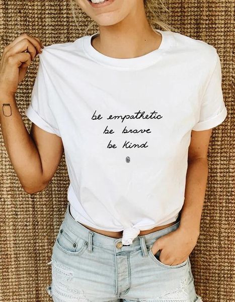 women's t-shirt christian be empathetic brave kind 100% cotton funny women aesthetic graphic quote fashion tshirt tee, White
women's t-shirt christian be empathetic brave kind 100% cotton funny women aesthetic graphic quote fashion tshirt tee, White