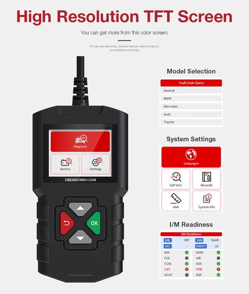 code readers & scan tools professional obd2 scanner automotive reader obd 2 auto diagnostic tool for car
code readers & scan tools professional obd2 scanner automotive reader obd 2 auto diagnostic tool for car