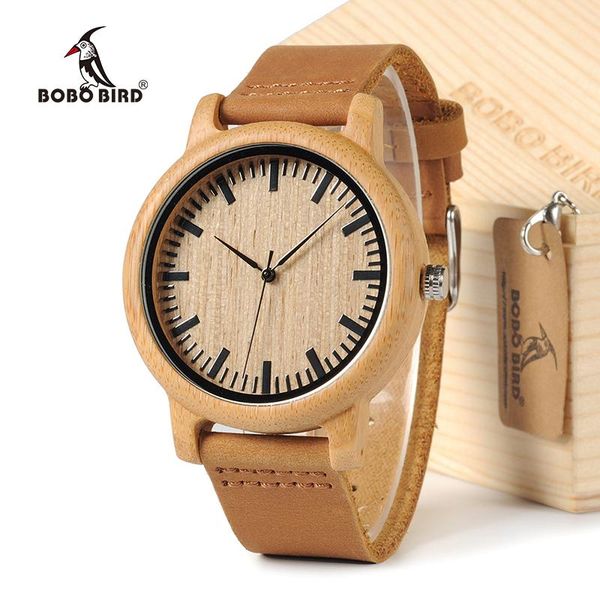 wristwatches bobo bird a16 men design's analog bamboo wood watches with real leather strap for gift, Slivery;brown
wristwatches bobo bird a16 men design's analog bamboo wood watches with real leather strap for gift, Slivery;brown