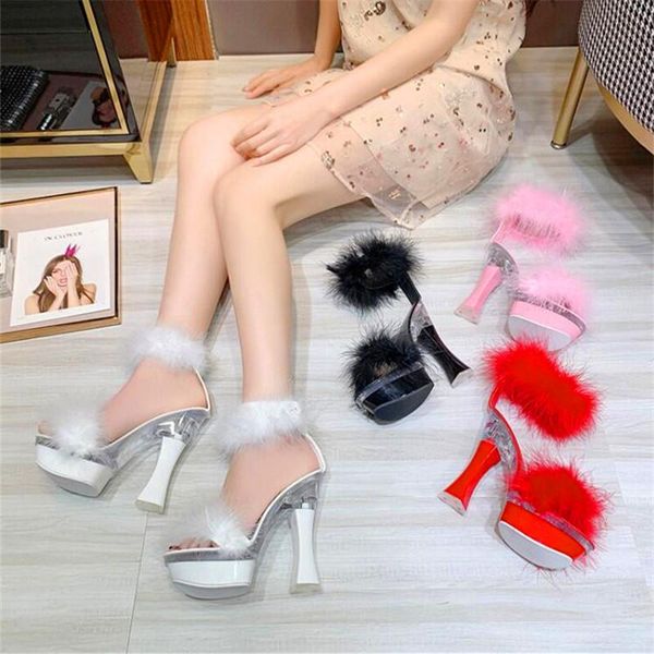 dress shoes super high heel fur decoration fashion ladies heels black red pink summer party banquet sandals
dress shoes super high heel fur decoration fashion ladies heels black red pink summer party banquet sandals