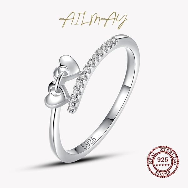 cluster rings ailmay real 925 sterling silver heart cz finger ring exquisite fashionc for women original design fine jewelry bijoux brincos, Golden;silver
cluster rings ailmay real 925 sterling silver heart cz finger ring exquisite fashionc for women original design fine jewelry bijoux brincos, Golden;silver