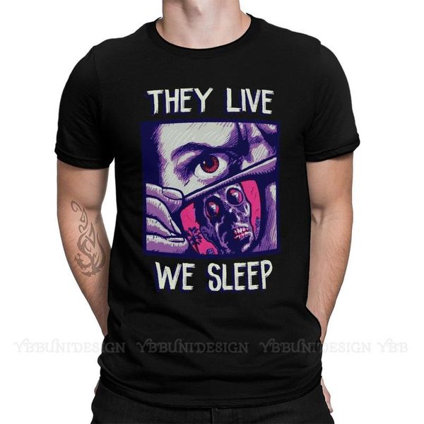 men's t-shirts men they live science fiction horror film tshirt live, we sleep premium pure cotton shirt tees harajuku for ad, White;black
men's t-shirts men they live science fiction horror film tshirt live, we sleep premium pure cotton shirt tees harajuku for ad, White;black