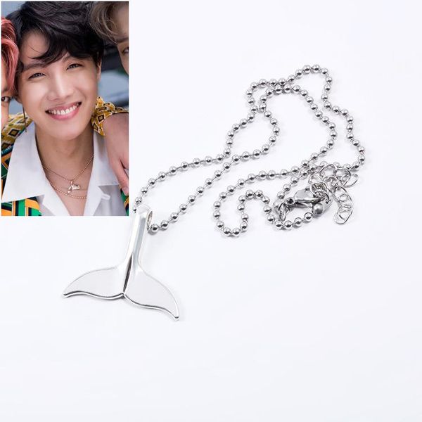 pendant necklaces kpop necklace bangtan boys jhope beads chain choker men women dolphin tail jewelry collier korean design accessory, Silver
pendant necklaces kpop necklace bangtan boys jhope beads chain choker men women dolphin tail jewelry collier korean design accessory, Silver