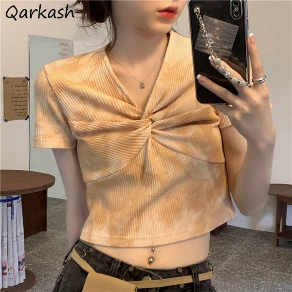 women's t-shirt women short sleeve t-shirts tie-dye print casual summer crop v-neck designer harajuku fashion all-match students stree, White
women's t-shirt women short sleeve t-shirts tie-dye print casual summer crop v-neck designer harajuku fashion all-match students stree, White