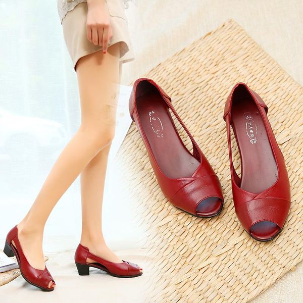 dress shoes summer womens sandals genuine leather high heeled platform woman casual peep-toe square heel red black 369
dress shoes summer womens sandals genuine leather high heeled platform woman casual peep-toe square heel red black 369
