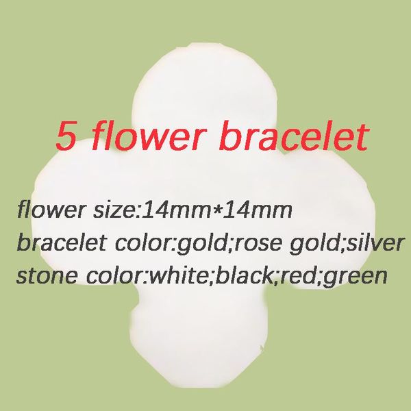 lucky bracelet stainless steel fashion romantic 5 flower clover bracelet inlaid stone jewelry fashion wild jewelry, Black
lucky bracelet stainless steel fashion romantic 5 flower clover bracelet inlaid stone jewelry fashion wild jewelry, Black