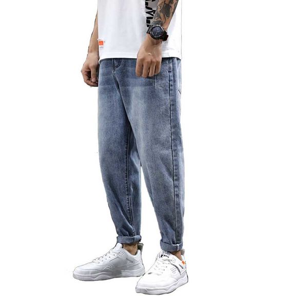 jeans fashion harem casual denim pants soft fabric loose baggy trousers streetwear jeans men clothing, Blue
jeans fashion harem casual denim pants soft fabric loose baggy trousers streetwear jeans men clothing, Blue