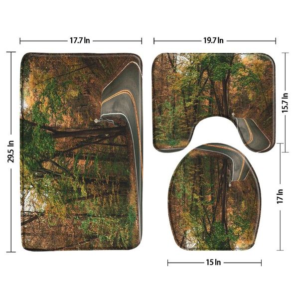 bath mats road in the forest mat 3pcs set scenery bathroom rug non-slip shower carpet foot doormat toilet cover product
bath mats road in the forest mat 3pcs set scenery bathroom rug non-slip shower carpet foot doormat toilet cover product