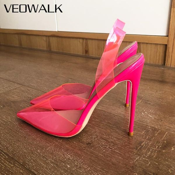 dress shoes veowalk clean pink women transparent pointy toe slingback stiletto pumps summer ladies high heel big size 43 44 45, Black
dress shoes veowalk clean pink women transparent pointy toe slingback stiletto pumps summer ladies high heel big size 43 44 45, Black
