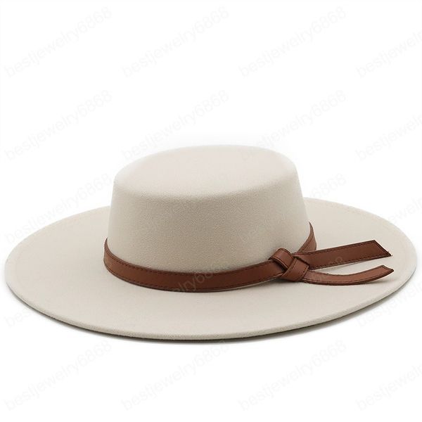 9.5cm wide brim simple church derby hat panama solid felt fedoras hat with leather bow for women artificial wool blend jazz cap, Blue;gray
9.5cm wide brim simple church derby hat panama solid felt fedoras hat with leather bow for women artificial wool blend jazz cap, Blue;gray