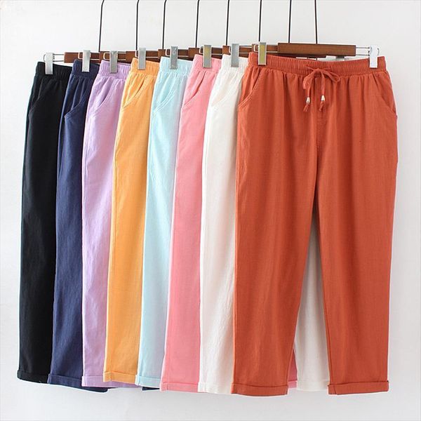 plus size 4xl spring women pants summer straight cotton linen lace up sweatpants thin casual trousers clothes c4369, Black;white
plus size 4xl spring women pants summer straight cotton linen lace up sweatpants thin casual trousers clothes c4369, Black;white