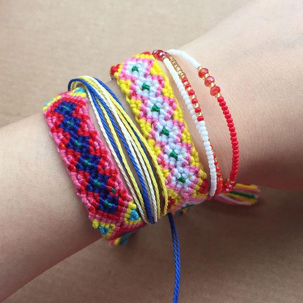 tennis 4pcs bracelet set handmade red colorful weave braided friendship bracelets women rise beads bohemian summer beach jewelry gift, Golden;silver
tennis 4pcs bracelet set handmade red colorful weave braided friendship bracelets women rise beads bohemian summer beach jewelry gift, Golden;silver