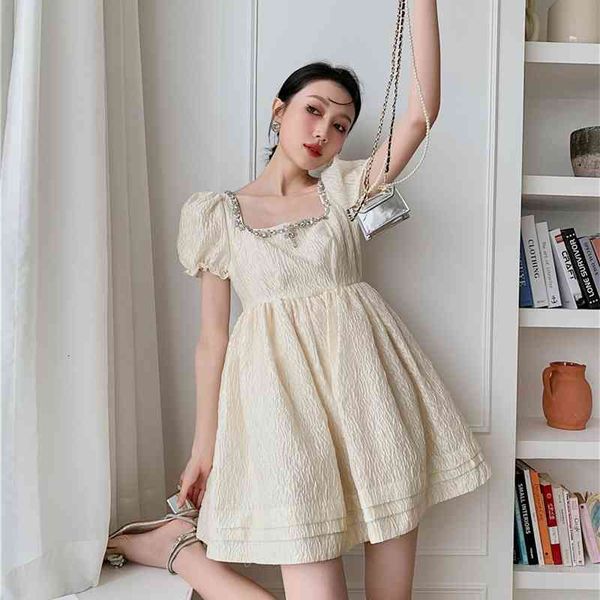 casual dresses texture puff sleeve square neck summer beige backless korean fashion cute ladies puffy i3j5, Black;gray
casual dresses texture puff sleeve square neck summer beige backless korean fashion cute ladies puffy i3j5, Black;gray