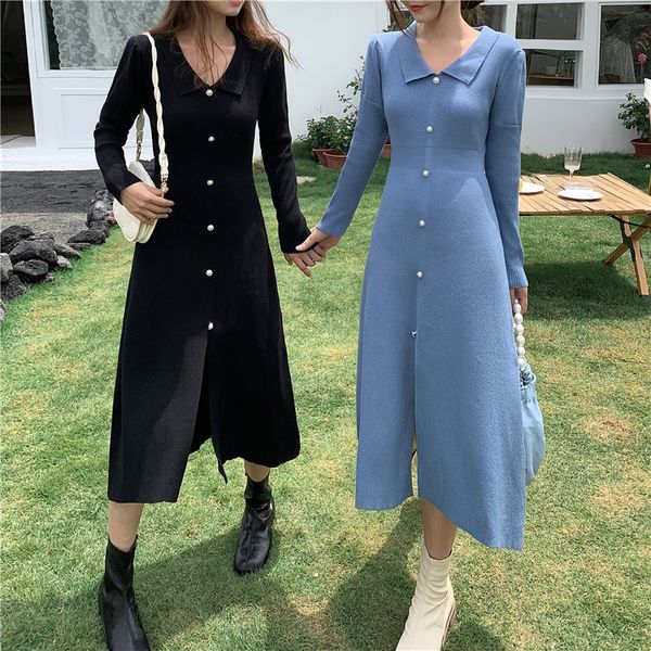 dresses autumn winter women solid knit turn-down collar a-line slim waist sweater es pullover midi k8e5 dncc, Black;gray
dresses autumn winter women solid knit turn-down collar a-line slim waist sweater es pullover midi k8e5 dncc, Black;gray