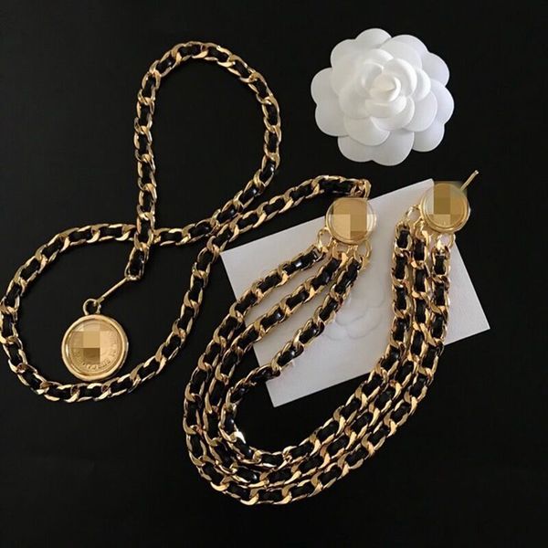 medieval vintage adjustable gold plated belt with leather three-layer waist chain high-end dress round pendant accessories, Silver
medieval vintage adjustable gold plated belt with leather three-layer waist chain high-end dress round pendant accessories, Silver