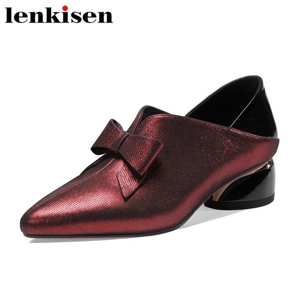 dress shoes lenkisen 2021 arrival genuine leather pointed toe med heel cozy bowtie deep mouth slip on elegant lady women pumps l96, Black
dress shoes lenkisen 2021 arrival genuine leather pointed toe med heel cozy bowtie deep mouth slip on elegant lady women pumps l96, Black