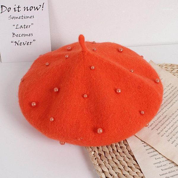 pearl beret pure color cute fashion simple comfortable warm all-match cover decorative one size1, Yellow
pearl beret pure color cute fashion simple comfortable warm all-match cover decorative one size1, Yellow