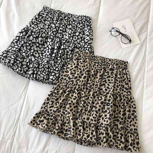 women's pants & capris leopard print floral chiffon a-line skirt female summer korean elastic waist ruffles for womens stitching s, Black;white
women's pants & capris leopard print floral chiffon a-line skirt female summer korean elastic waist ruffles for womens stitching s, Black;white