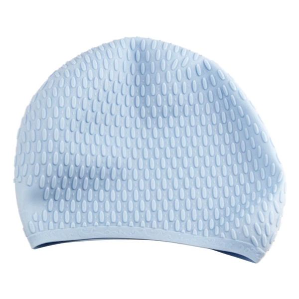 swimming caps men women cap water droplet long hair diving surfing waterproof anti-slip ear protection sports hat 
swimming caps men women cap water droplet long hair diving surfing waterproof anti-slip ear protection sports hat