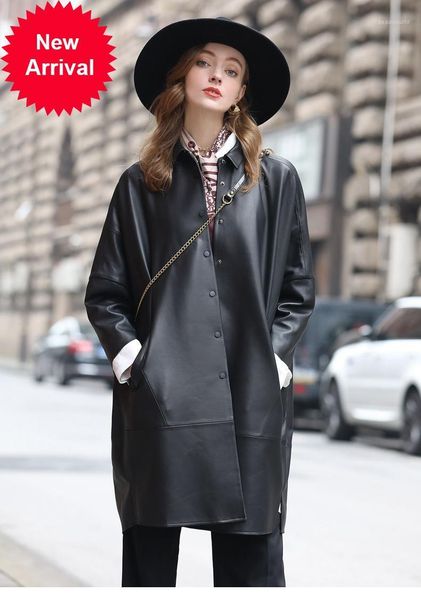 autumn and winter sheepskin windbreaker coat mid-length loose cloak large size genuine leather for women women's & faux, Black
autumn and winter sheepskin windbreaker coat mid-length loose cloak large size genuine leather for women women's & faux, Black