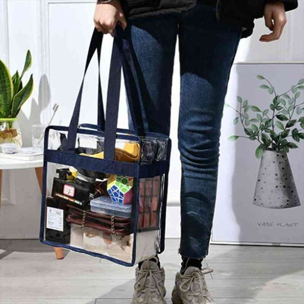 women clear tote vinyl plastic cosmetic bags pvc shoulder beach beauty makeup handbag
women clear tote vinyl plastic cosmetic bags pvc shoulder beach beauty makeup handbag