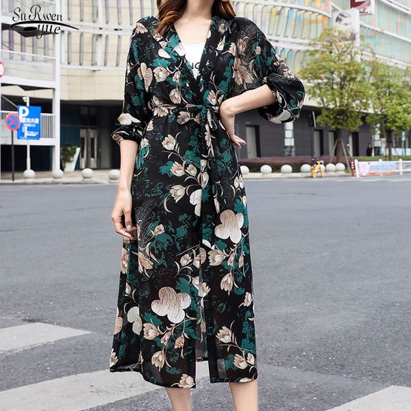 super thin floral chiffon cardigan summer sun protection women long blouses sleeve loose flower print blouse shirts 9119 50 210427, White
super thin floral chiffon cardigan summer sun protection women long blouses sleeve loose flower print blouse shirts 9119 50 210427, White