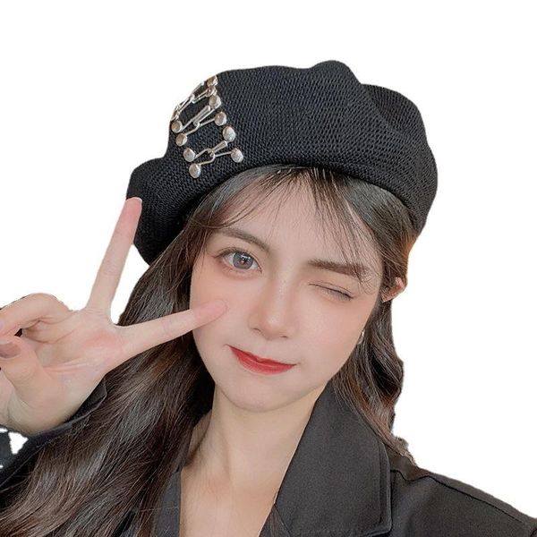 berets winter warm wool black beret female french artist beanie hat elegant style metal hats for women creative flat peaked cap muts c, Blue;gray
berets winter warm wool black beret female french artist beanie hat elegant style metal hats for women creative flat peaked cap muts c, Blue;gray