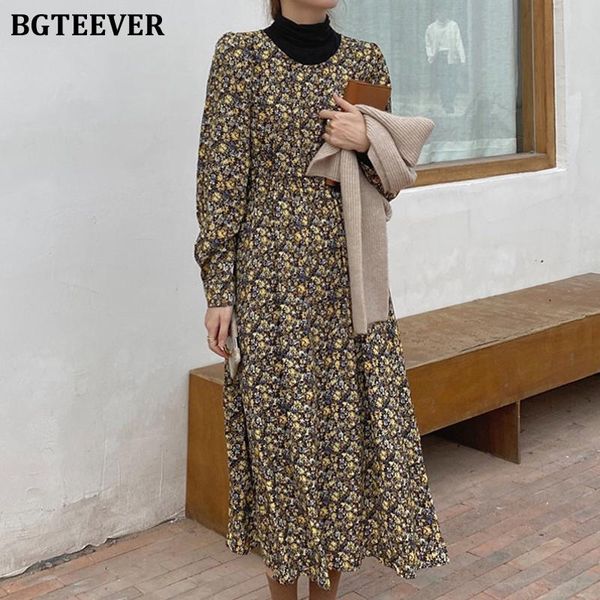 casual dresses bgteever vintage o-neck floral print dress autumn 2021 long sleeve slim waist female a-line midi elegant vestidos femme, Black;gray
casual dresses bgteever vintage o-neck floral print dress autumn 2021 long sleeve slim waist female a-line midi elegant vestidos femme, Black;gray