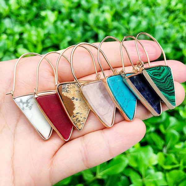 hello natural say stone green tiger pattern half-stone geometric triangle hanger earrings ladies fashion jewelry poison, Golden
hello natural say stone green tiger pattern half-stone geometric triangle hanger earrings ladies fashion jewelry poison, Golden