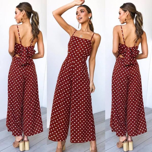 women's jumpsuits & rompers forerun vrouwen boho jumpsuit zomer 2021 stip elegante brede lange broek backless strik overalls, Black;white
women's jumpsuits & rompers forerun vrouwen boho jumpsuit zomer 2021 stip elegante brede lange broek backless strik overalls, Black;white