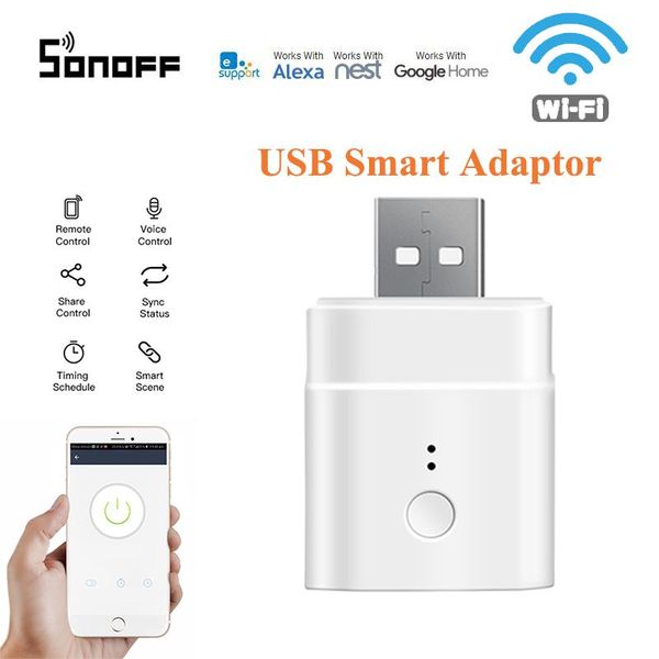 smart home control 1pcs sonoff micro 5v wifi usb adaptor ewelink app remote/voice compatible with alexa google assistant
smart home control 1pcs sonoff micro 5v wifi usb adaptor ewelink app remote/voice compatible with alexa google assistant