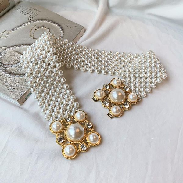 belts luxury fashion women pearls spring summer 2021 designer elastic stretch for dress skirts shirts ins waistband, Black;brown
belts luxury fashion women pearls spring summer 2021 designer elastic stretch for dress skirts shirts ins waistband, Black;brown