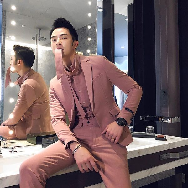 men's suits & blazers suit three piece korean slim professional dress man bridegroom wedding, White;black
men's suits & blazers suit three piece korean slim professional dress man bridegroom wedding, White;black