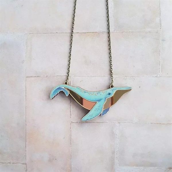 boho whale necklace marine animal pendant women's party fashion jewelry necklaces, Silver
boho whale necklace marine animal pendant women's party fashion jewelry necklaces, Silver