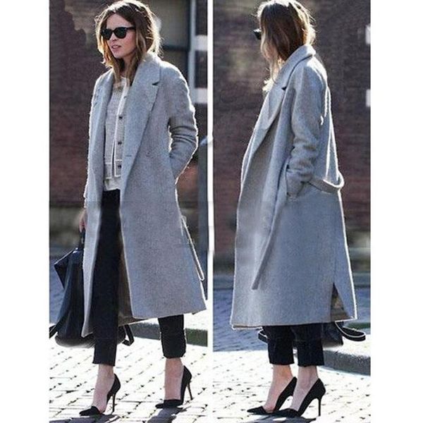women's wool & blends autumn winter woolen coat england style thick loose long trench coats for women donsignet, Black
women's wool & blends autumn winter woolen coat england style thick loose long trench coats for women donsignet, Black