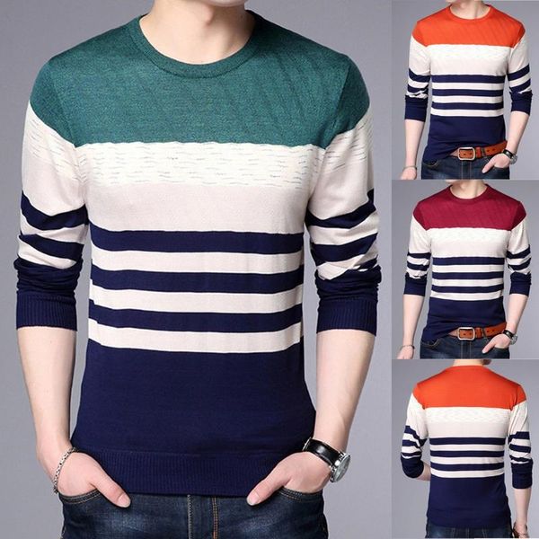 sweatercoats male men's fashionable striped o-neck splice long sleeve sweater blouse casual slim fit clothing pullovers sweaters, White;black
sweatercoats male men's fashionable striped o-neck splice long sleeve sweater blouse casual slim fit clothing pullovers sweaters, White;black