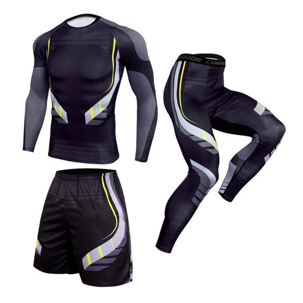 men's tracksuits sportswear compression suits training clothing set jogging sports thermal underwear running workout gym tights, Gray
men's tracksuits sportswear compression suits training clothing set jogging sports thermal underwear running workout gym tights, Gray