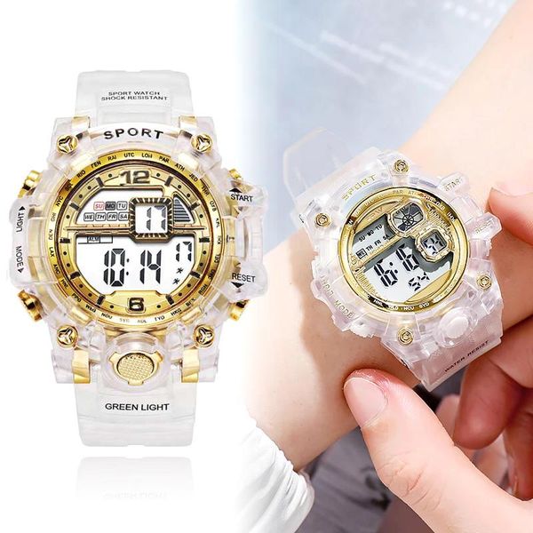 wristwatches big numbers men sport watch digital multifunction alarm chrono round screen transparent strap sports electronic watches, Slivery;brown
wristwatches big numbers men sport watch digital multifunction alarm chrono round screen transparent strap sports electronic watches, Slivery;brown