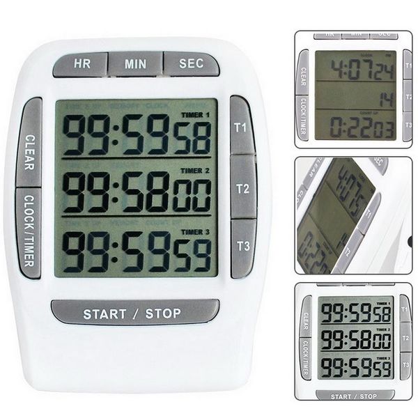 timers multifunctional timer electronic count /down 3 displays with magnetic back stand for kitchen cooking gym
timers multifunctional timer electronic count /down 3 displays with magnetic back stand for kitchen cooking gym