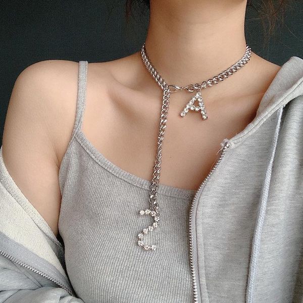 chokers steampunk letter choker necklaces for women crystal zircon alloy initial necklace chain gothic jewelry collier bijoux femme, Golden;silver
chokers steampunk letter choker necklaces for women crystal zircon alloy initial necklace chain gothic jewelry collier bijoux femme, Golden;silver