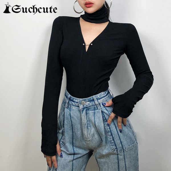 women's jumpsuits & rompers gothic solid black bodycon bodysuits for women cut out skinny autumn turtleneck long sleeve sheer, Black;white
women's jumpsuits & rompers gothic solid black bodycon bodysuits for women cut out skinny autumn turtleneck long sleeve sheer, Black;white