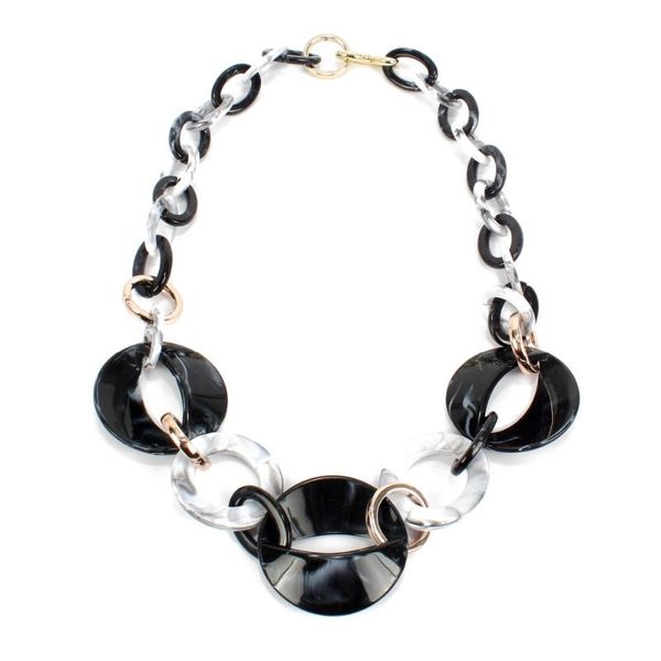 chains fashion acetate resin jewelry women retro necklace big acrylic geometric statement for femme handmade gift, Silver
chains fashion acetate resin jewelry women retro necklace big acrylic geometric statement for femme handmade gift, Silver