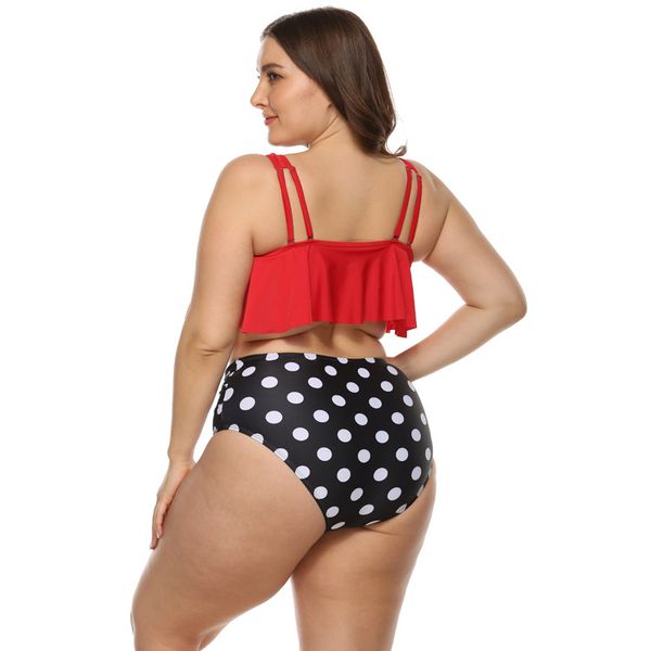 l-5xl women plus size two piece swimwear high waisted bikinis floral print swimsuits ruffled bikini with bottom, White;black
l-5xl women plus size two piece swimwear high waisted bikinis floral print swimsuits ruffled bikini with bottom, White;black
