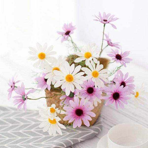 decorative flowers & wreaths 10pcs/lot artificial 5heads daisy silk for home decoration flower wall wedding background fake wreath cosmos
decorative flowers & wreaths 10pcs/lot artificial 5heads daisy silk for home decoration flower wall wedding background fake wreath cosmos