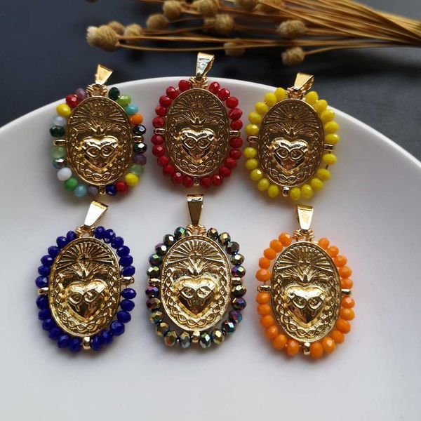 10pcs/lot 22x29mm copper sacred heart pendant natural freshwater pearl sacred heart charms for necklace gift & women x0707, Silver
10pcs/lot 22x29mm copper sacred heart pendant natural freshwater pearl sacred heart charms for necklace gift & women x0707, Silver