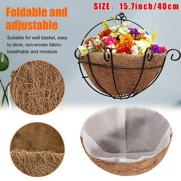 planters & pots 15.7 inch round nursery with non-woven fabric lining hanging basket garden balcony flower plant palnting tools decor
planters & pots 15.7 inch round nursery with non-woven fabric lining hanging basket garden balcony flower plant palnting tools decor
